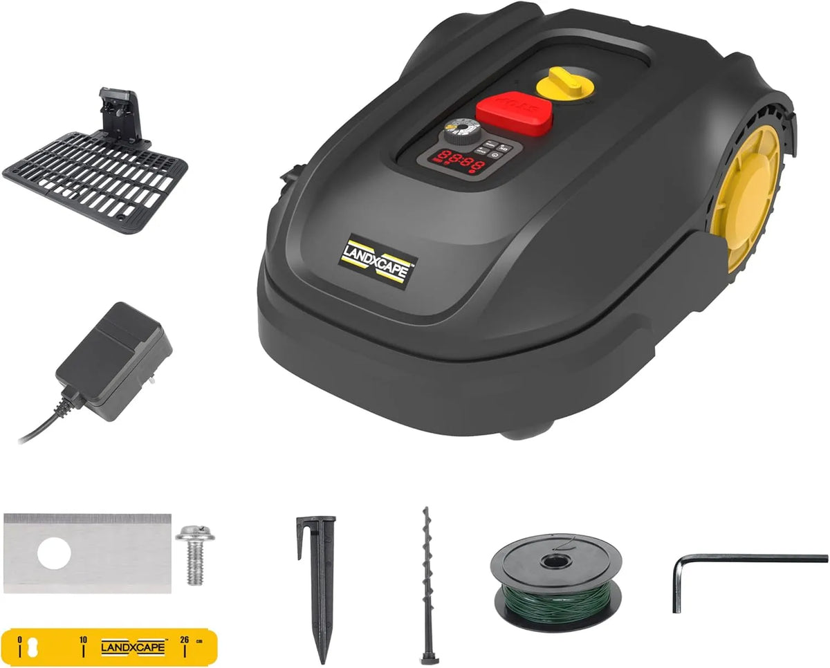 18V, 20V MAX 300m² Rasenmähroboter LX850, leiser Betrieb, mit Display, für die Gartenpflege, LANDXCAPE 18V LX850