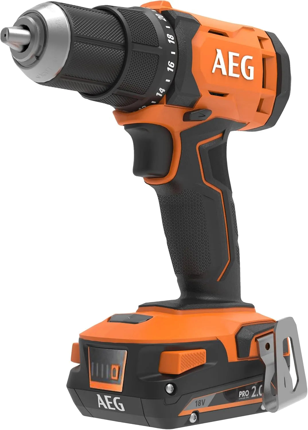 AEG 18 BS18G4-202C 18 V Pro18V Bohrschrauber zum Bohren und zügigen Befestigen bei Montagearbeiten, Akku-Betrieb, 60 Nm, 2,0 Ah